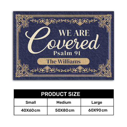 Psalm 91 - Personalized Doormat for Family