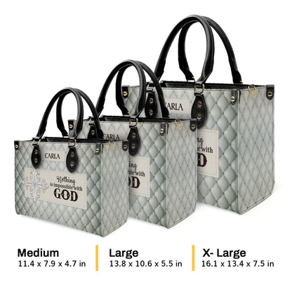 Faith-Inspired - Personalized Leather Handbag GMJSLB200089