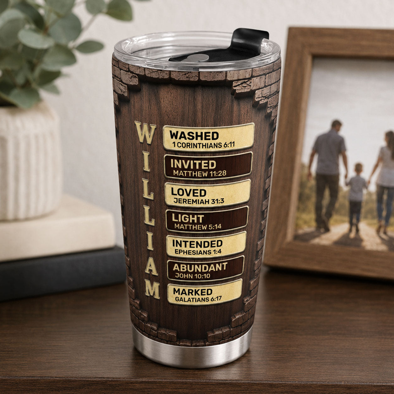 Faith-Inspired Gift for Son - Personalized Stainless Steel Tumbler