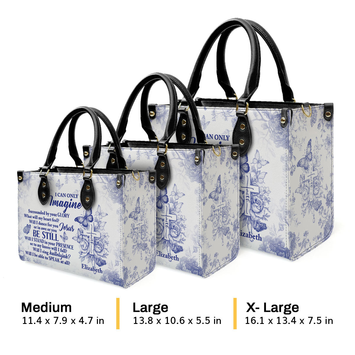 Faith-Inspired - Personalized Leather Handbag GMJSLB200086