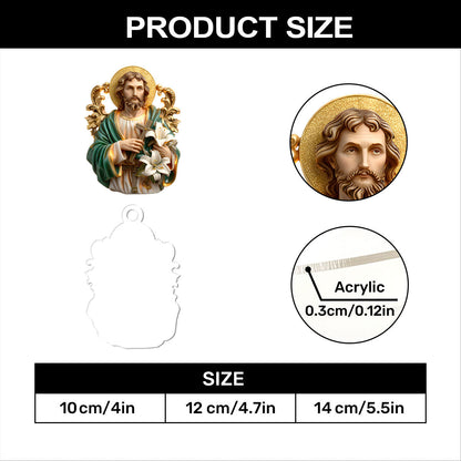 Faithful Carpenter - Acrylic Ornament - Christian Home Decor GOJS10048