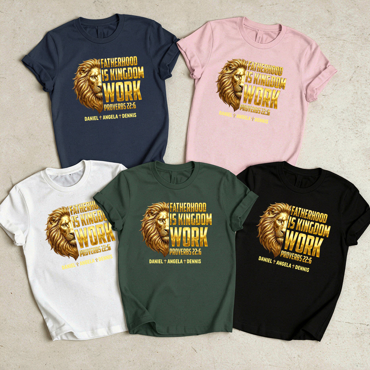 Fatherhood Is Kingdom Work - Personalized 2D Unisex T-shirt GMJSTS200026