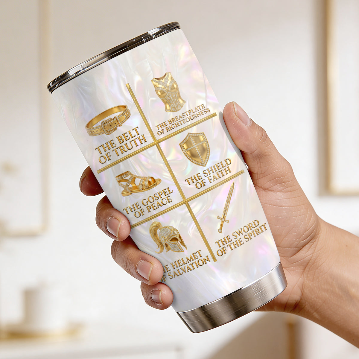 Full Armor of God - Personalized Stainless Steel Tumbler