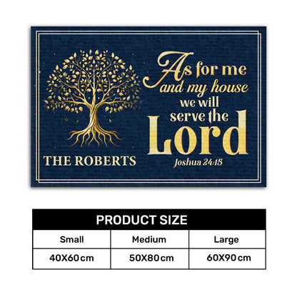 Rooted In Faith - Personalized Doormat - Christian Home Decor