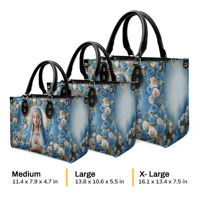 Faith-Inspired Leather Handbag - Floral Christian Gift GMJSLB200097