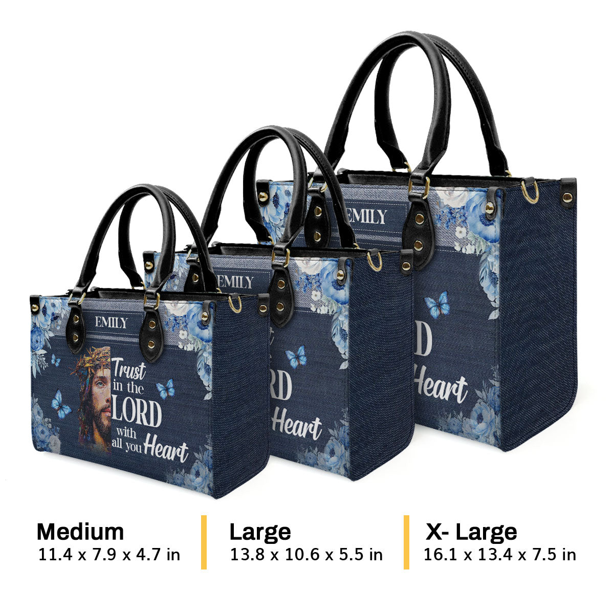 Faith-Inspired - Personalized Leather Handbag GMJSLB200080