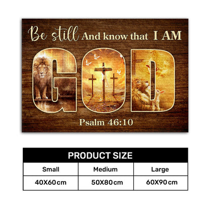 Be Still And Know That I Am God - Inspirational Doormat GDMJS10087