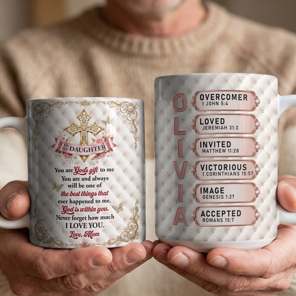 You Are God's Gift To Me - Personalized Ceramic Coffee Mug