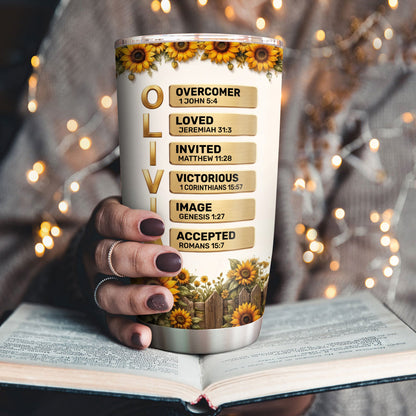 Before The Rooster Crows You Will Deny Me - Personalized Tumbler