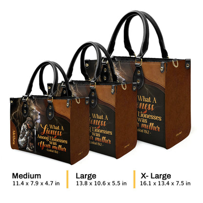 Faith-Based Quote - Personalized Leather Handbag GMJSLB200093