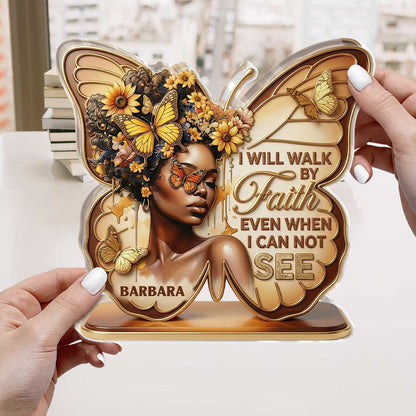 Faith Quote - Personalized Acrylic Plaque GAPJS10081