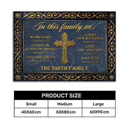 Family Theme - Personalized Doormat for Home Decor