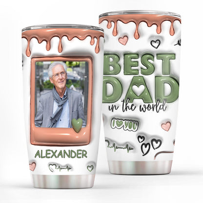 Best Dad In The World - Personalized Stainless Steel Tumbler