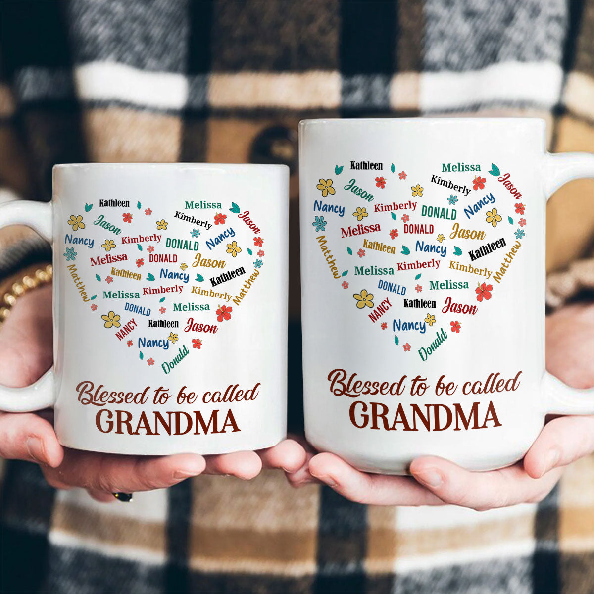 Blessed To Be Called Grandma - Personalized Coffee Mug