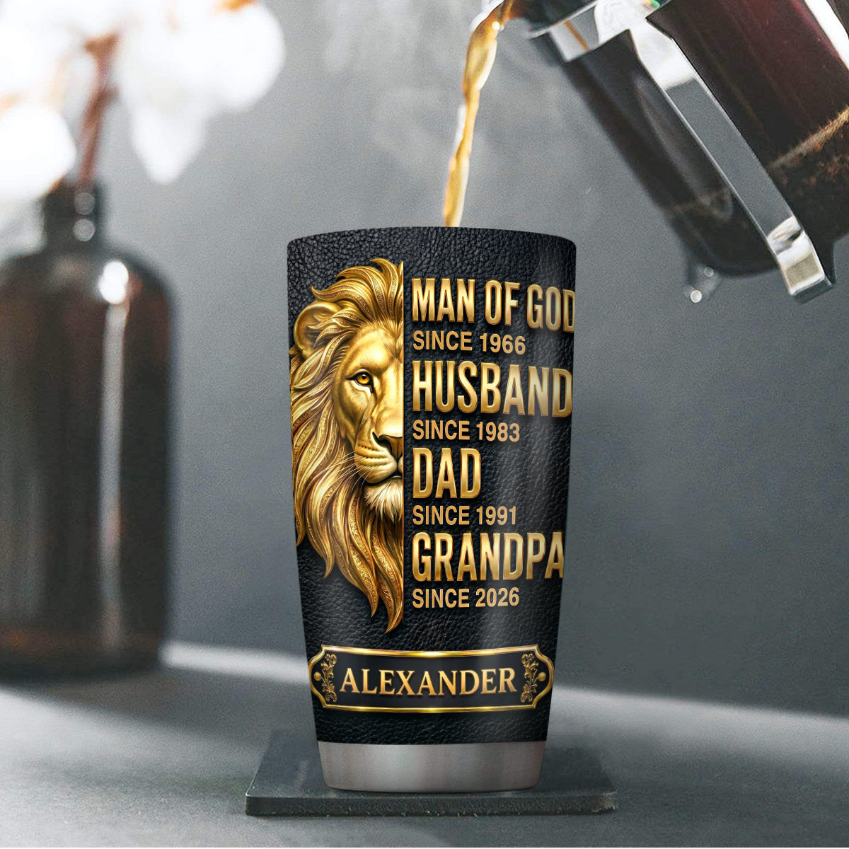Man Of God Inspiration - Personalized Stainless Steel Tumbler