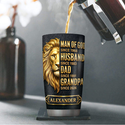 Man Of God Inspiration - Personalized Stainless Steel Tumbler