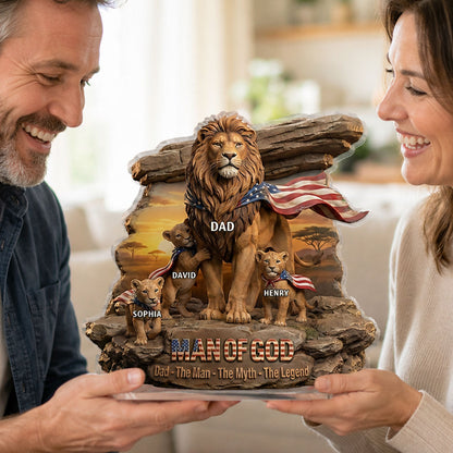 Man Of God - Personalized Acrylic Plaque GAPJS10061