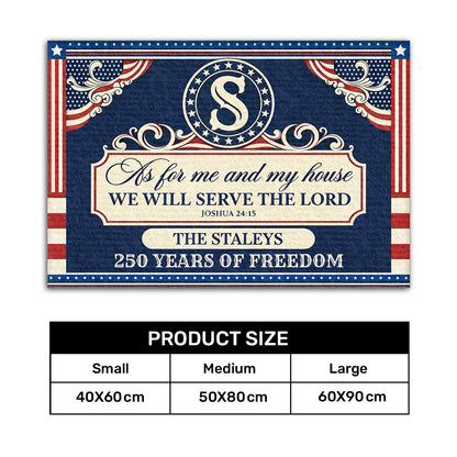 Faith Quote - Personalized Doormat for Home GDMJS10015