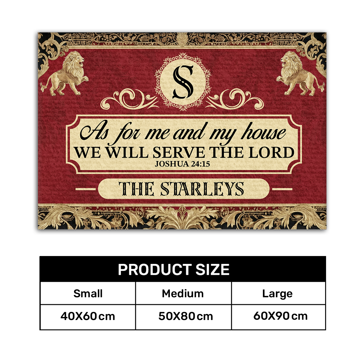 Faith Quote - Personalized Doormat GDMJS10037