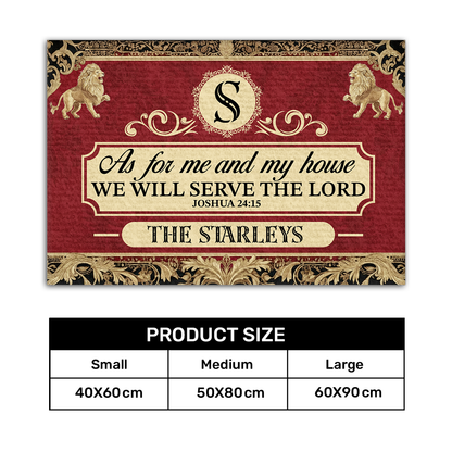Faith Quote - Personalized Doormat GDMJS10037