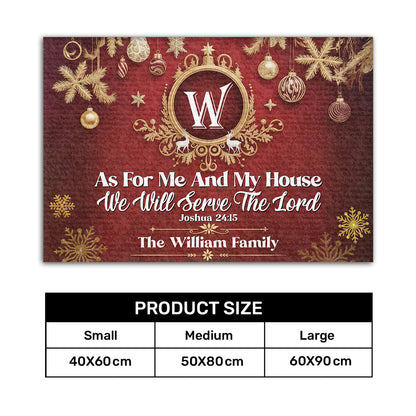 Bible Verse - Personalized Doormat for Faith Home