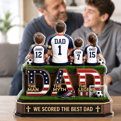 Best Dad - Personalized Custom Shaped Acrylic Plaque GAPJS10029