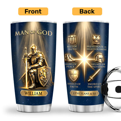 Man Of Faith - Personalized Stainless Steel Tumbler