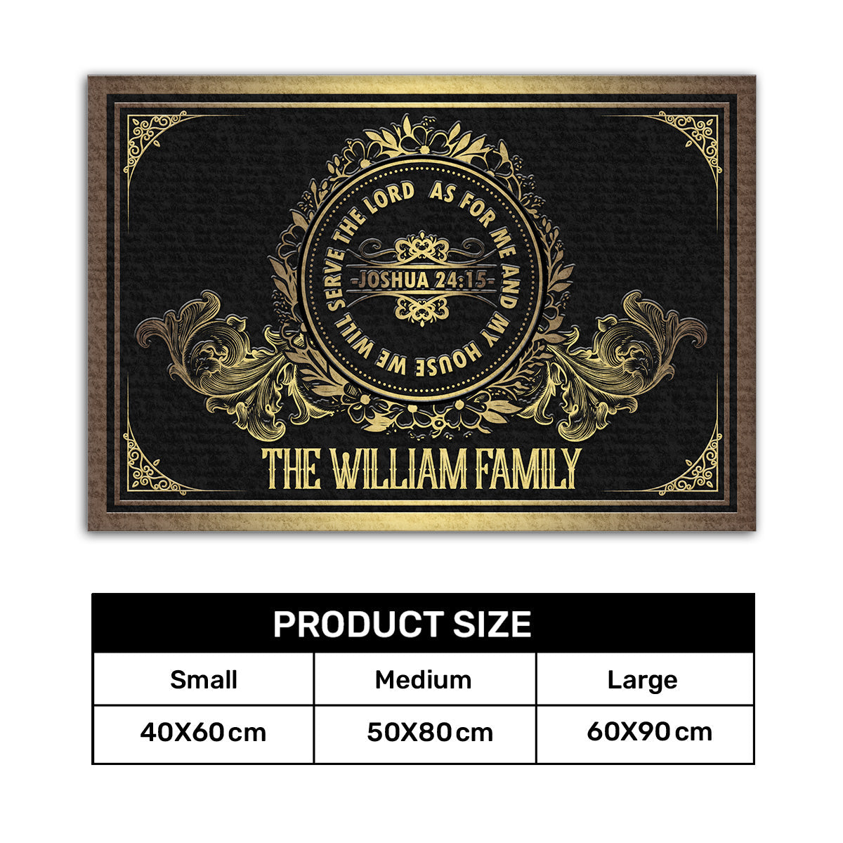 Bible Verse - Personalized Doormat for Home Decor GDMJS10104