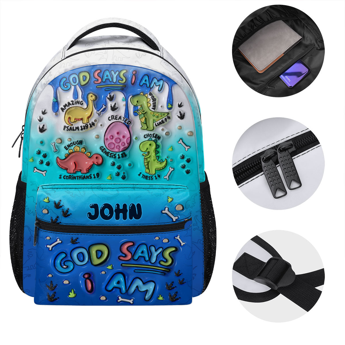 God Says You Are - Personalized Backpack for Kids