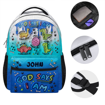 God Says You Are - Personalized Backpack for Kids