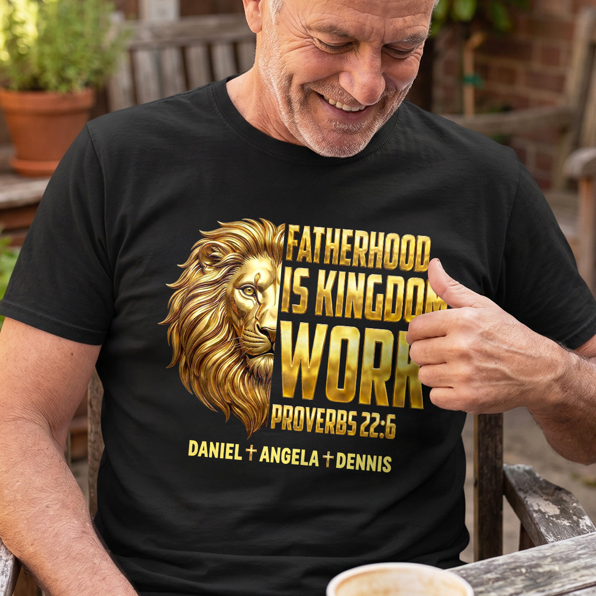 Fatherhood Is Kingdom Work - Personalized 2D Unisex T-shirt GMJSTS200026
