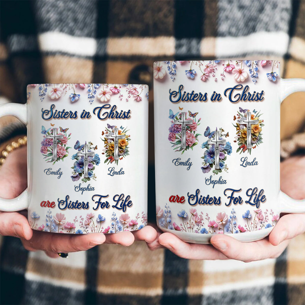 Sisters in Christ Are Sisters for Life - Christian Coffee Mug
