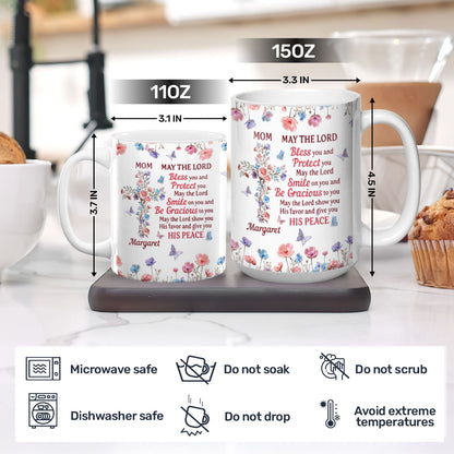 May God Bless You - Personalized Ceramic Coffee Mug