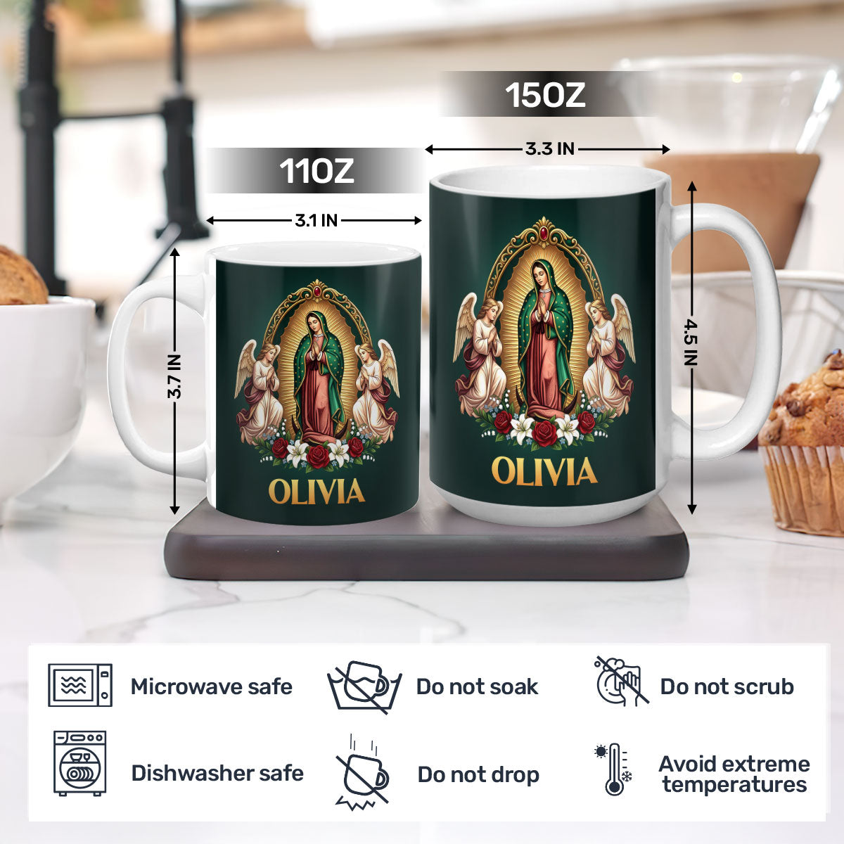 Our Lady of Guadalupe Gift for Mom - Personalized Coffee Mug