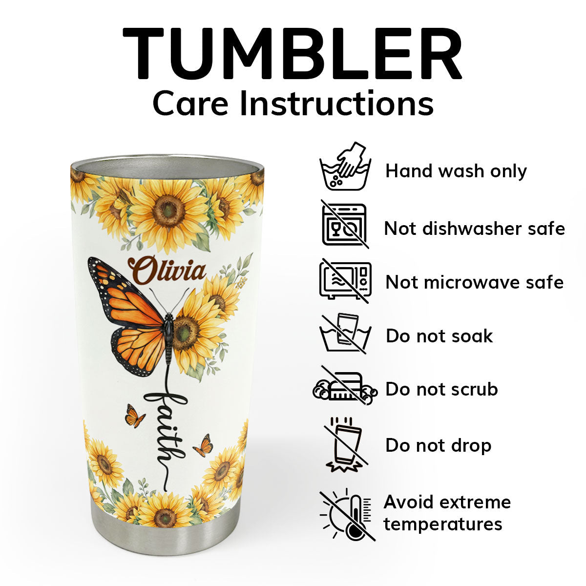 You Are Beautiful - Personalized Stainless Steel Tumbler 20oz