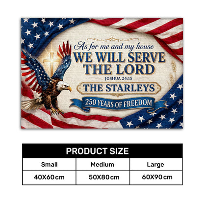 Faith and Family Legacy - Personalized Doormat GDMJS10005