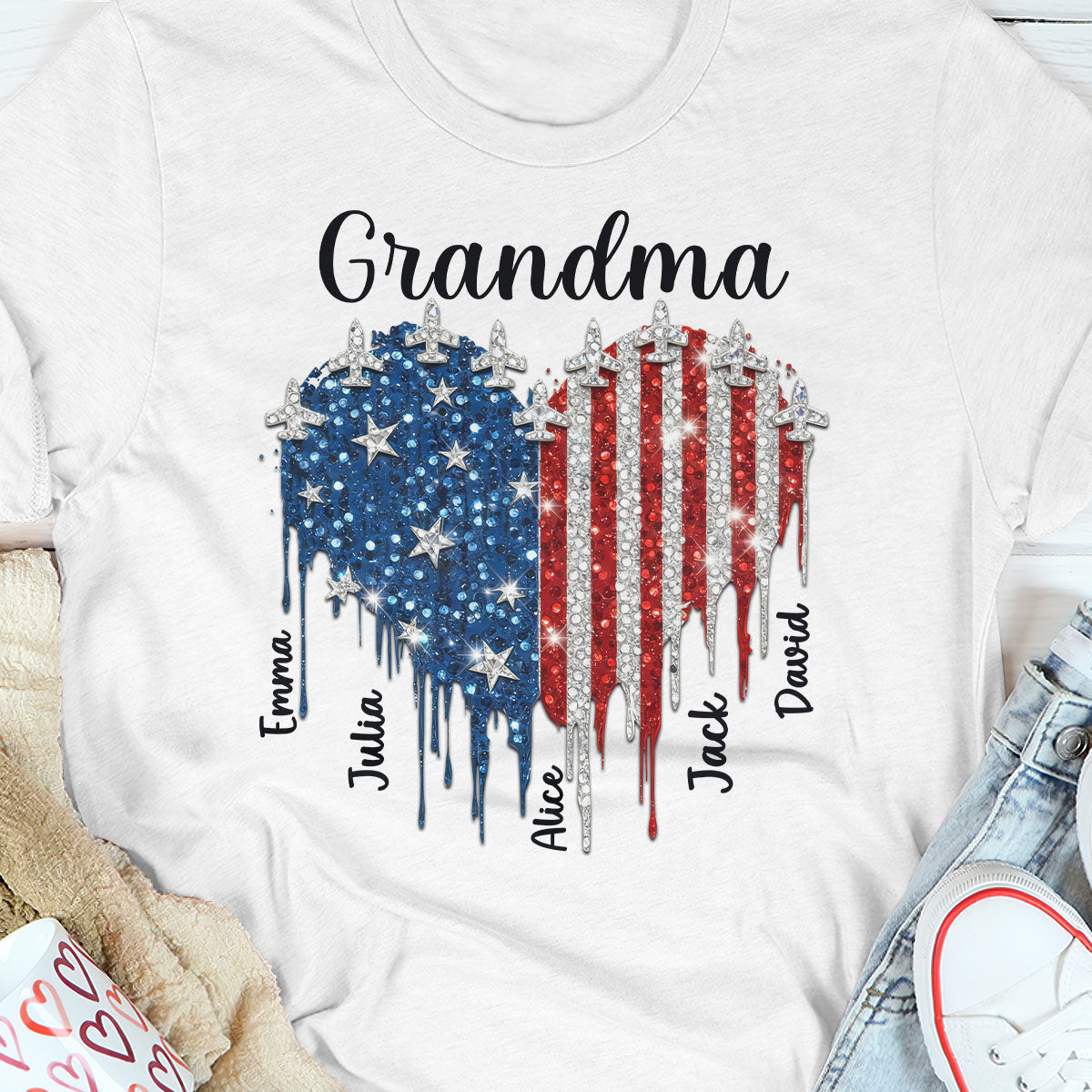 Independence Heart - Personalized Unisex T-Shirt GMJSTS200036