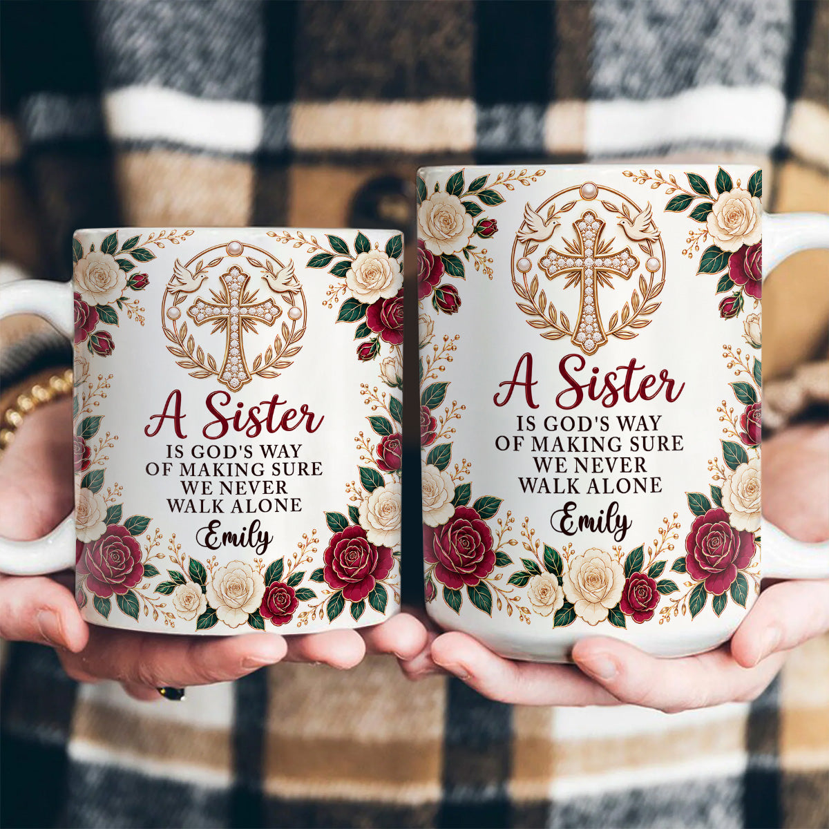 A Sister Is God's Way - Personalized Ceramic Coffee Mug