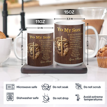 Christian Faith - Personalized Ceramic Coffee Mug for Son