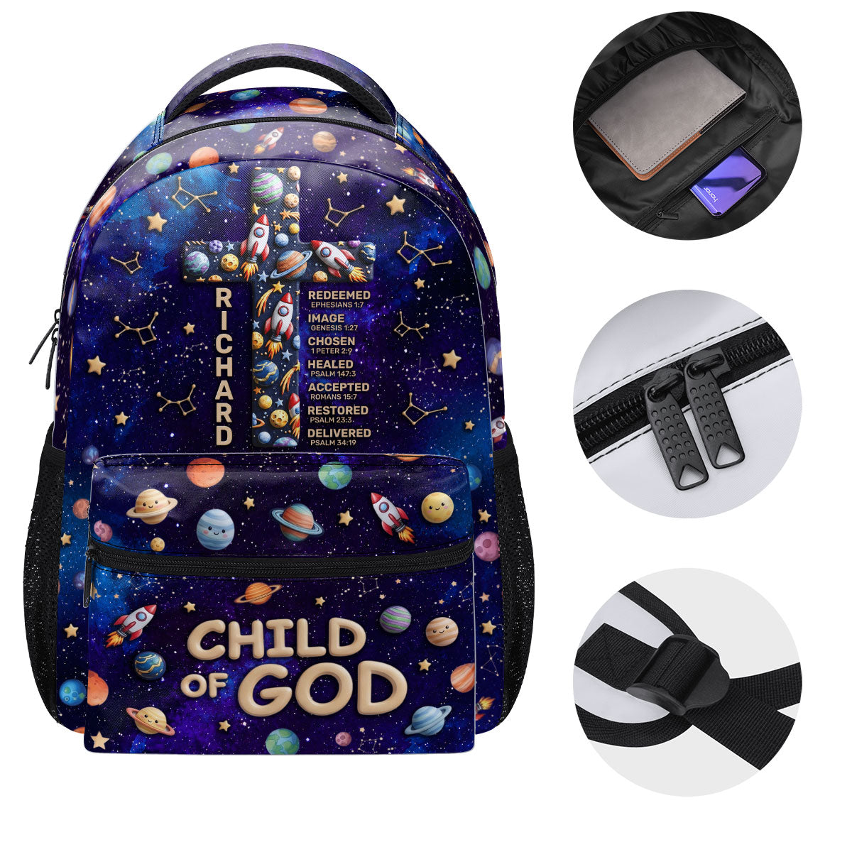 Child of God - Personalized Backpack for Kids